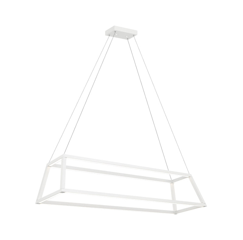 Carlington 46" LED Linear Pendant in Matte White