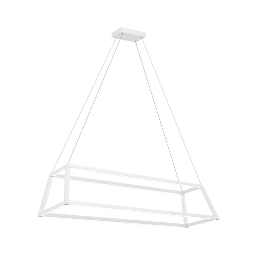 Carlington 46" LED Linear Pendant in Matte White