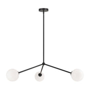 Novo 31" 3-Light Chandelier in Black
