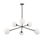 Novo 33" 6-Light Chandelier in Black