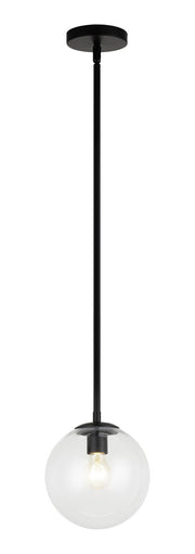Novo 8" Globe Mini Pendant in Black