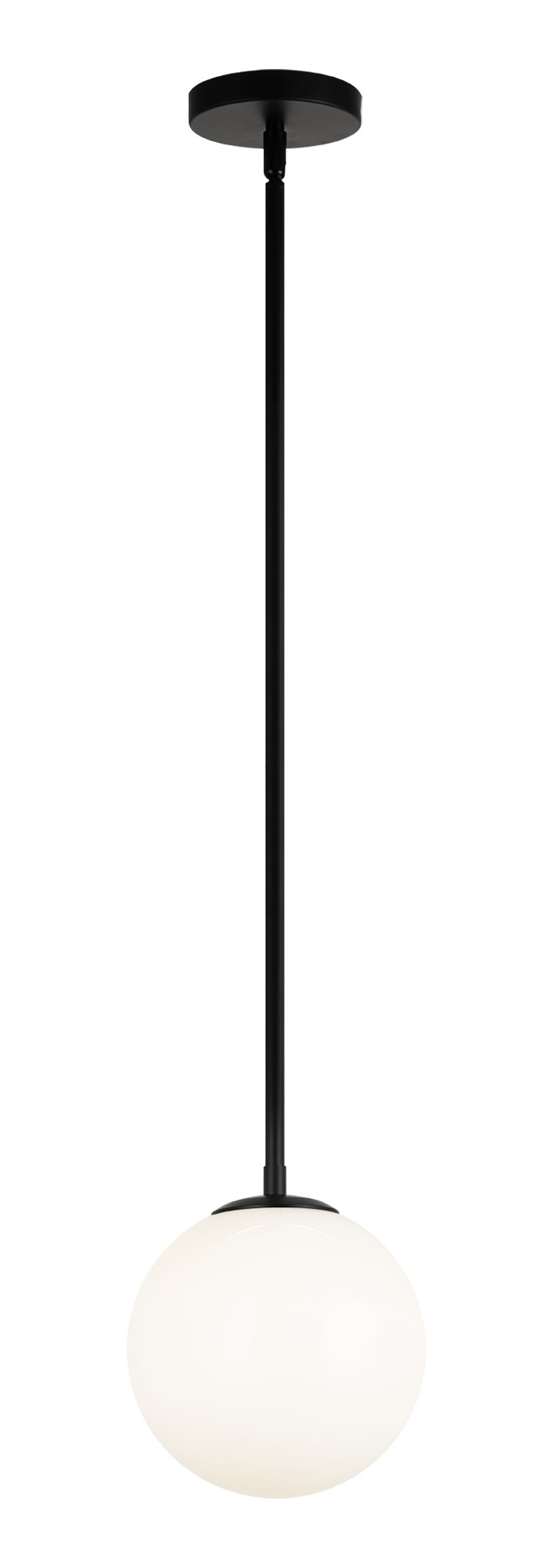 Novo 8" Globe Mini Pendant in Black