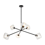 Novo 32.5" 6-Light Chandelier in Black