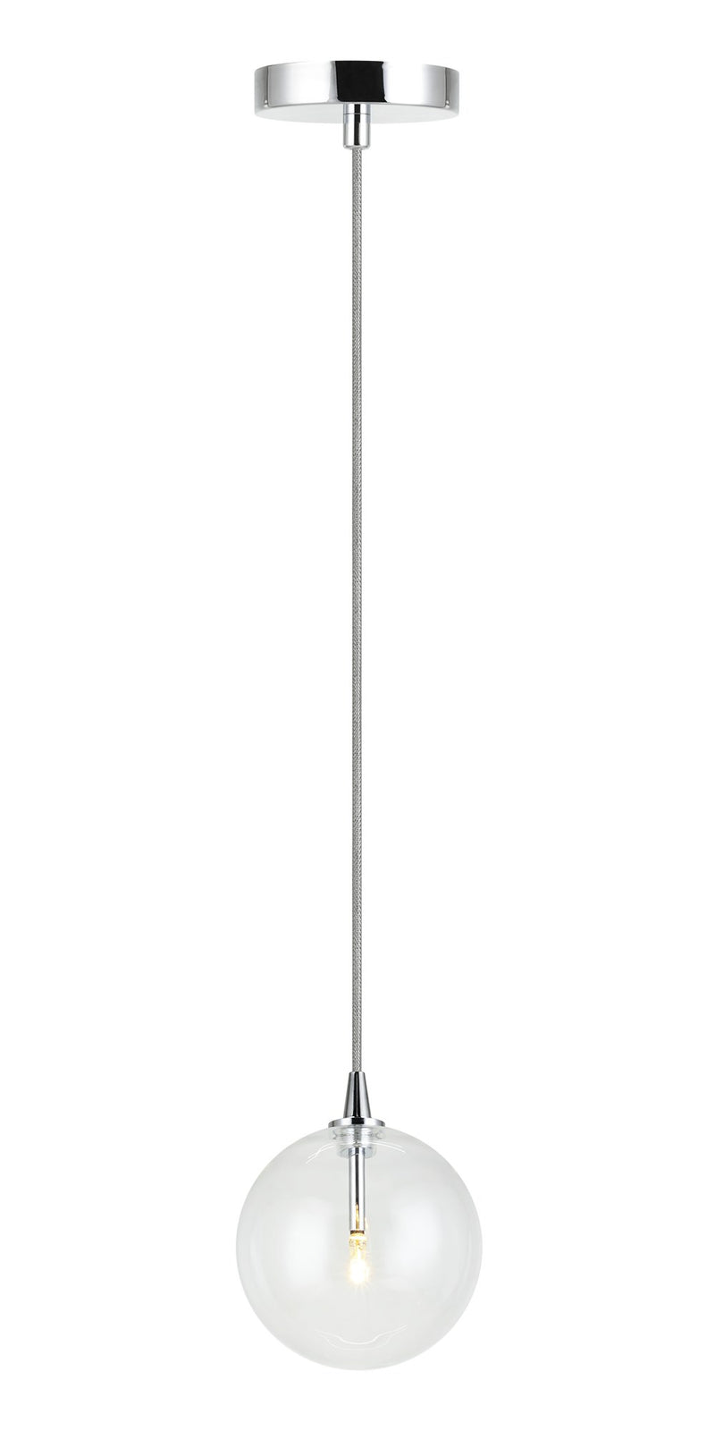 Bolha 6" Pendant in Chrome