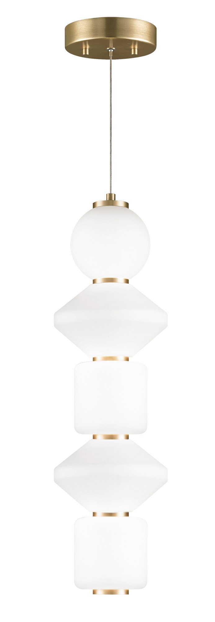 Dango 6.5" x 21" LED Mini Pendant in Oxidized Gold