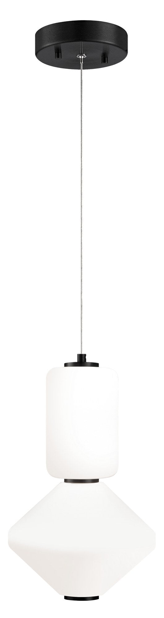 Dango 8" x 13.4" LED Mini Pendant in Oxidized Black