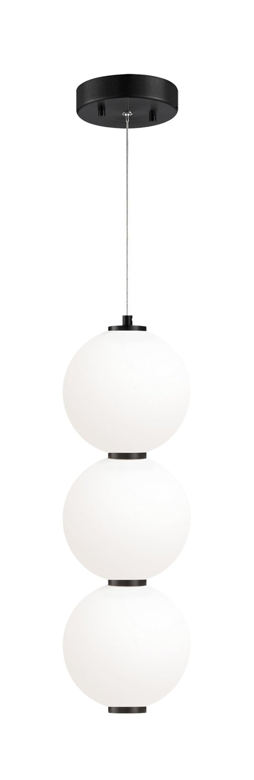 Dango 6.5" x 19.6" LED Mini Pendant in Oxidized Black