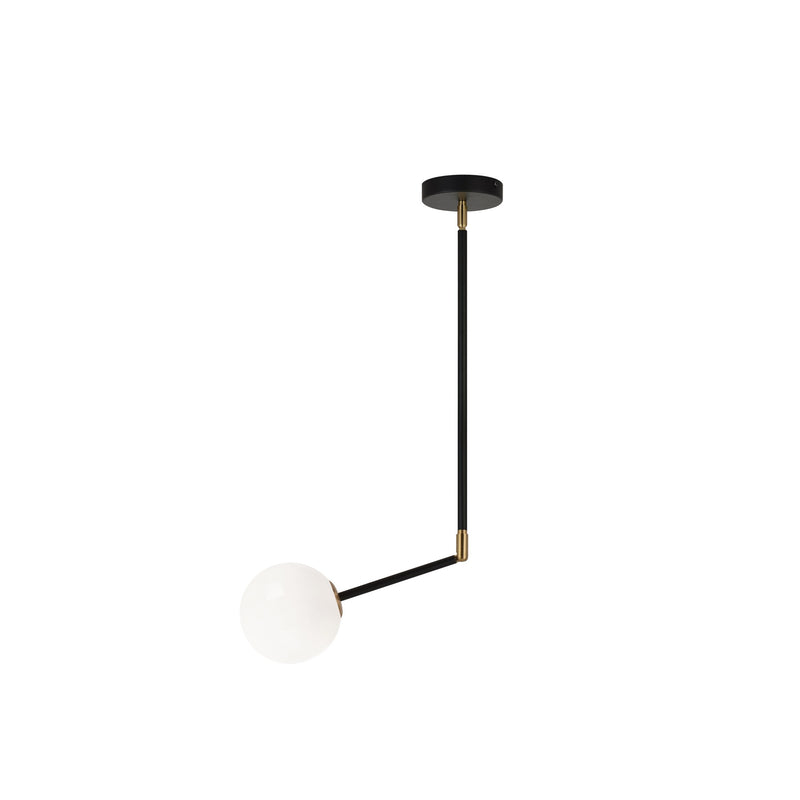 Novu 5" Mini Pendant in Aged Gold Brass