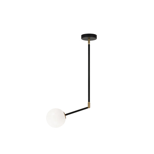 Novu 5" Mini Pendant in Aged Gold Brass