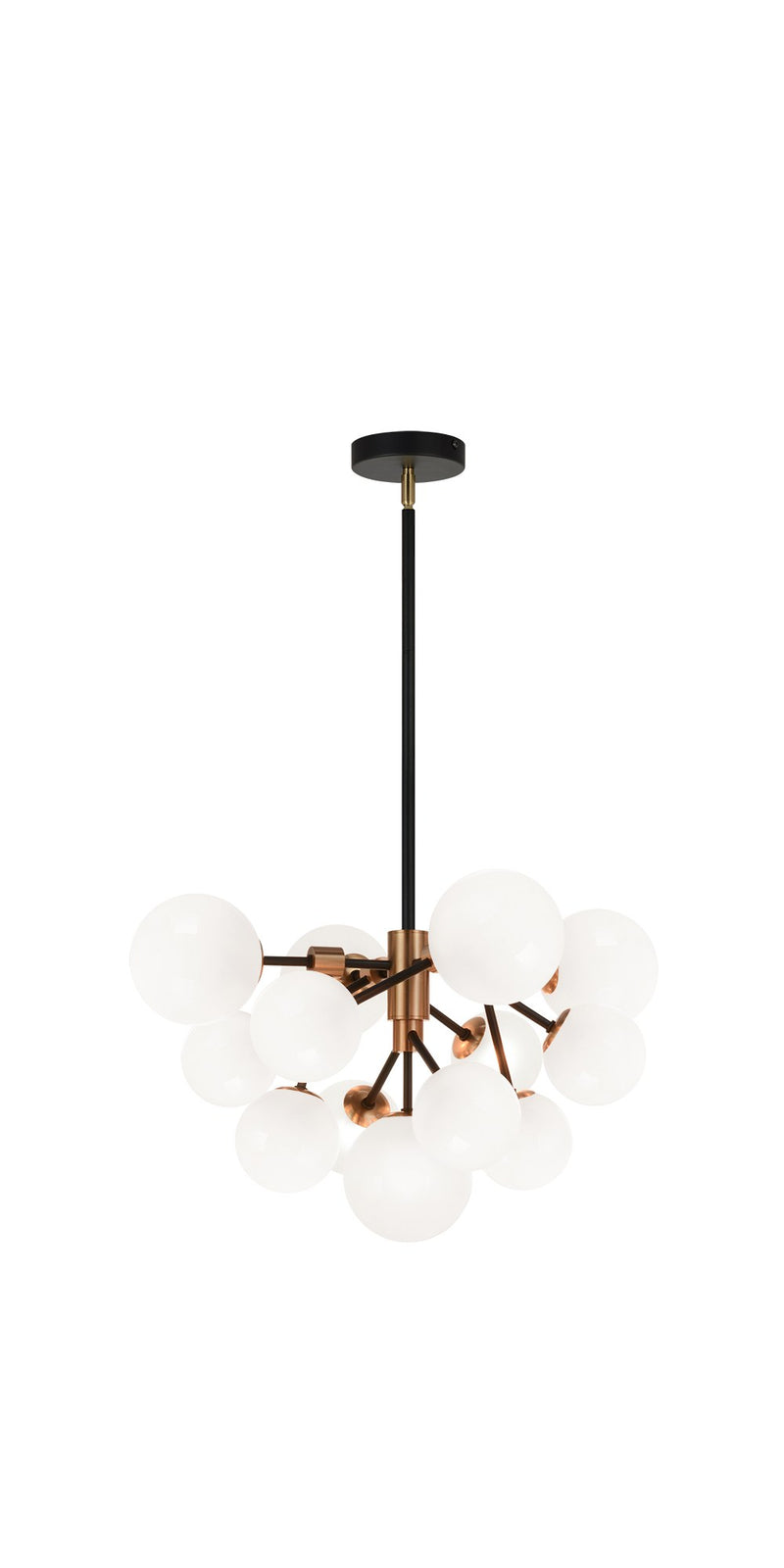 Novu 13-Light Chandelier in Aged Gold Brass