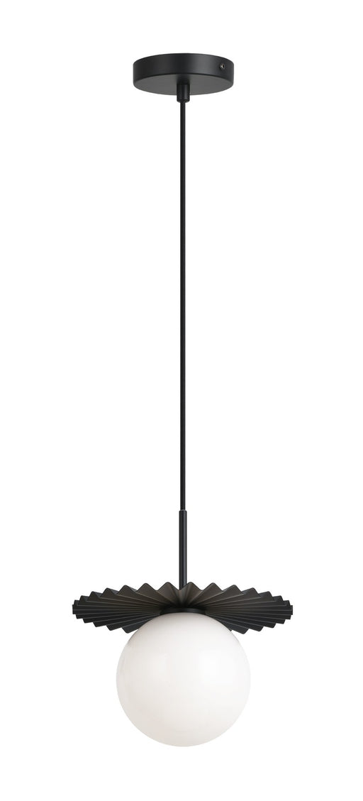 Modern Ruff 10" Pendant in Black