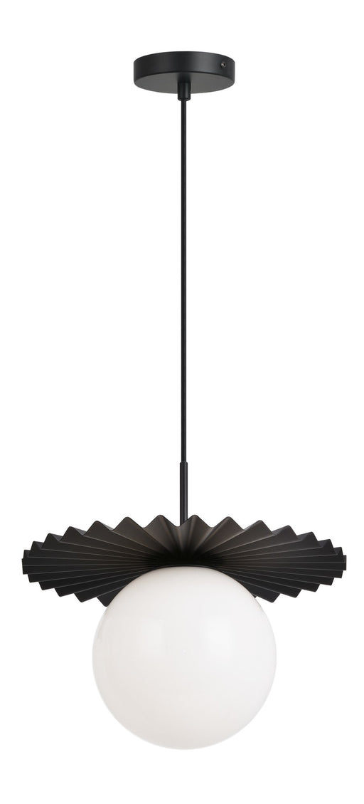 Modern Ruff 14" Pendant in Black