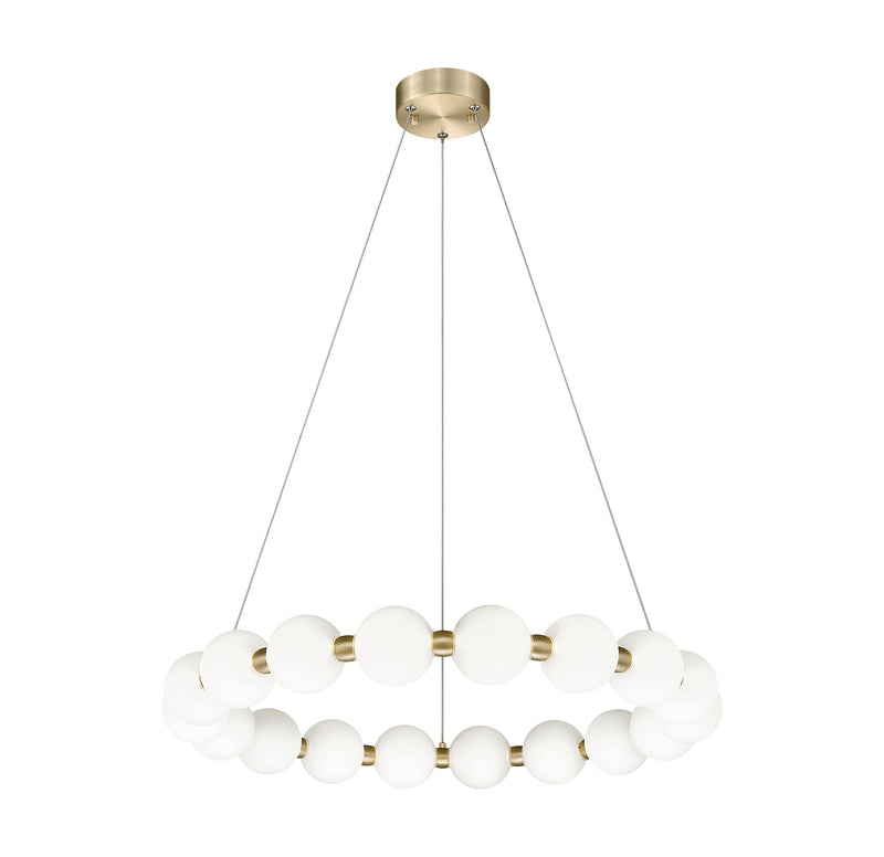Oni 25" LED Pendant in Oxidized Gold