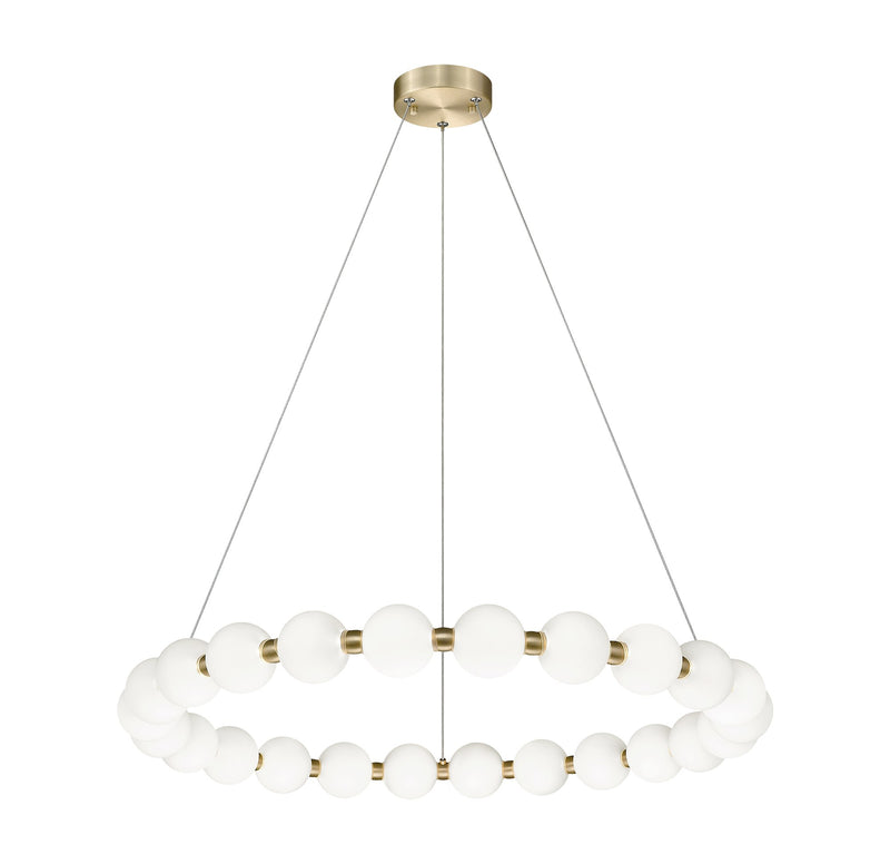Oni 31.5" LED Pendant in Oxidized Gold