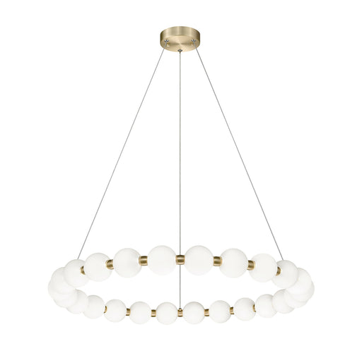 Oni 31.5" LED Pendant in Oxidized Gold