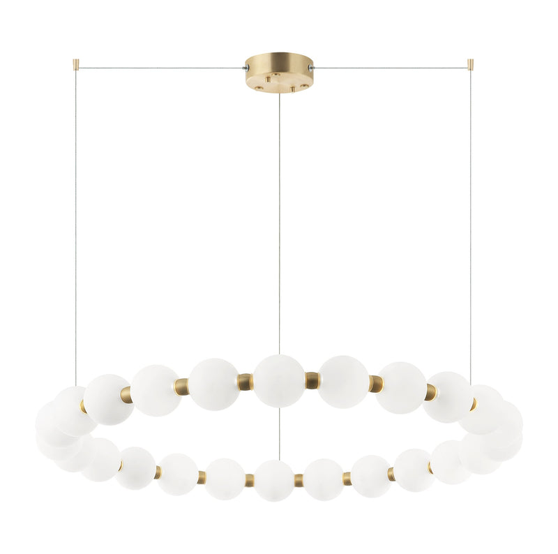 Oni 31.5" LED Pendant in Oxidized Gold
