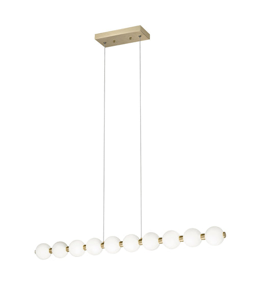 Oni 37" LED Linear Pendant in Oxidized Gold