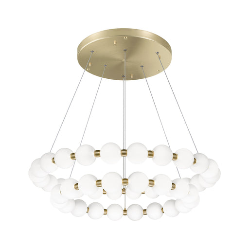 Oni 31.5" 2-Tier LED Pendant in Oxidized Gold