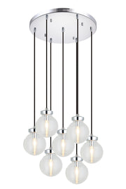 Ridge 7-Light Pendant in Chrome