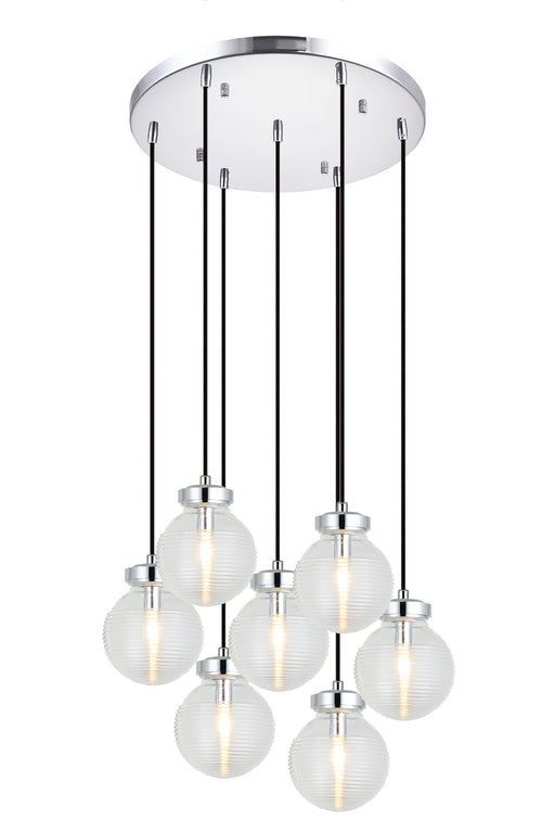Ridge 7-Light Pendant in Chrome