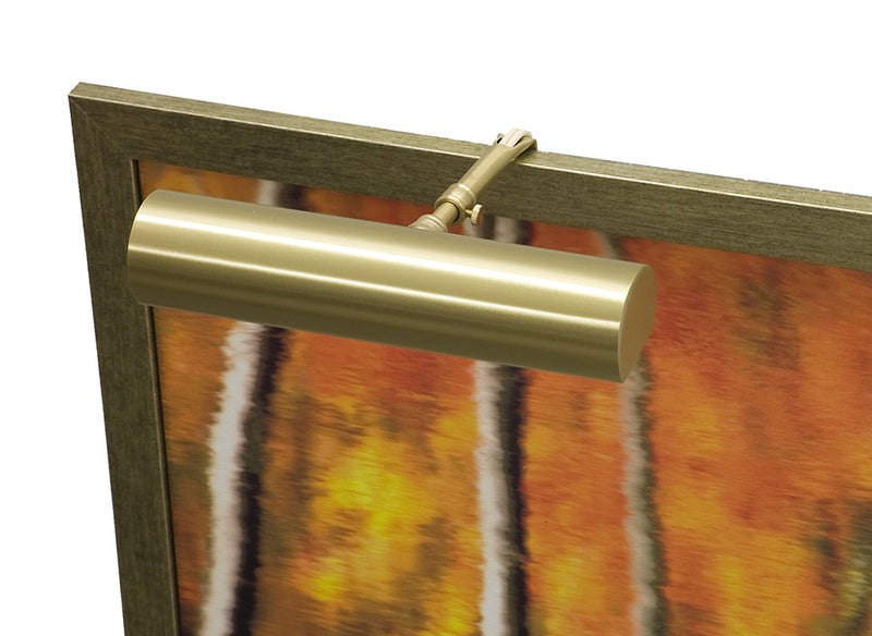 Classic Contemporary 9" Plug-In Picture Light in Satin Brass
