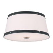 Callahan 3 Light 17" Flush Mount in Polished Nickel