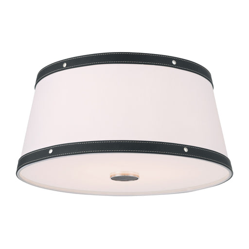 Callahan 3 Light 17" Flush Mount in Polished Nickel