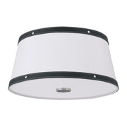 Callahan 3 Light 17" Flush Mount in Polished Nickel