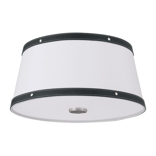 Callahan 3 Light 17" Flush Mount in Polished Nickel