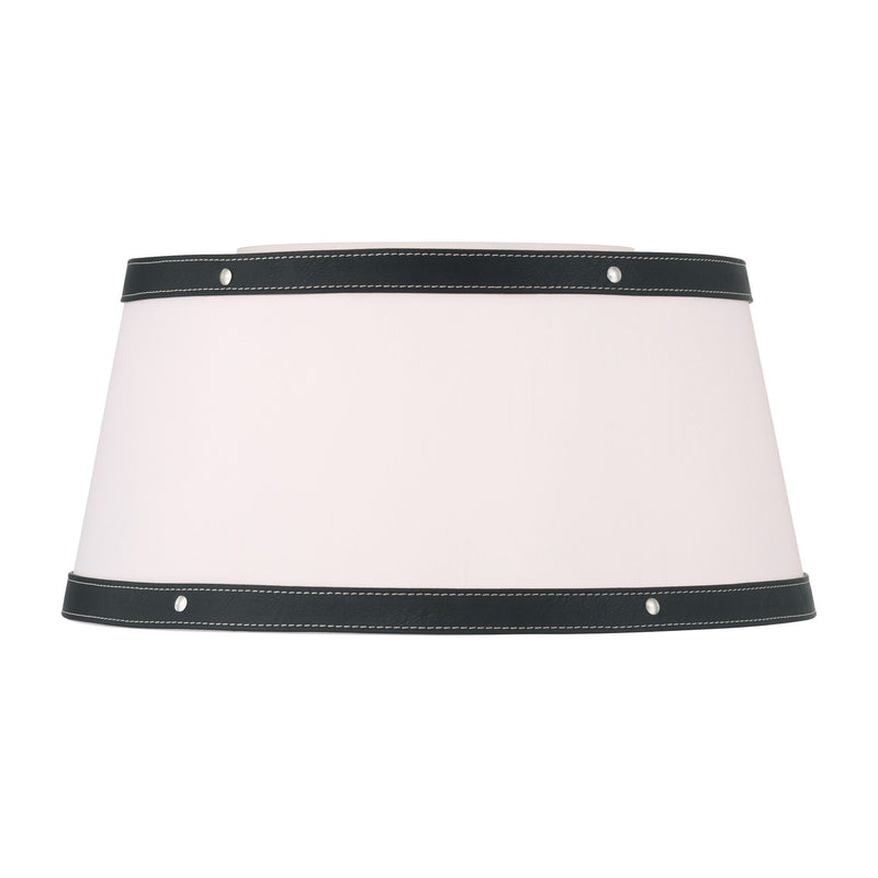 Callahan 3 Light 17" Flush Mount in Polished Nickel
