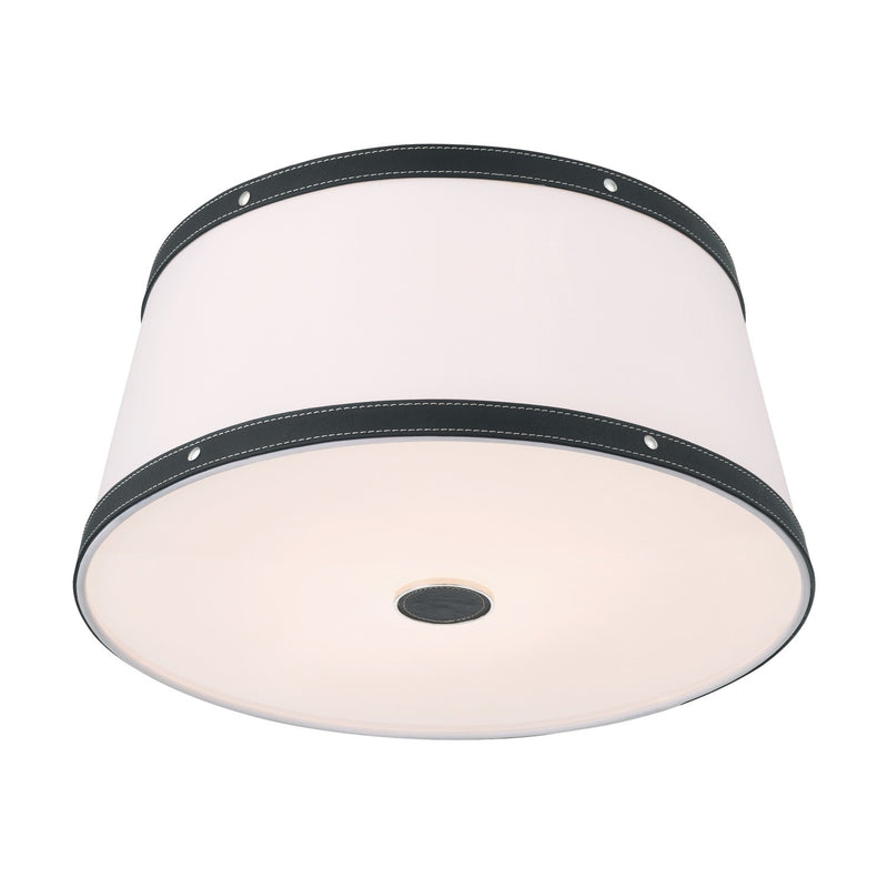 Callahan 3 Light 17" Flush Mount in Polished Nickel