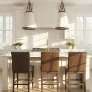 Callahan 3 Light 14.25" Pendant in Luxe Gold in a room setting
