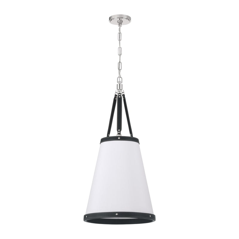 Callahan 3 Light 14.25" Pendant in Polished Nickel