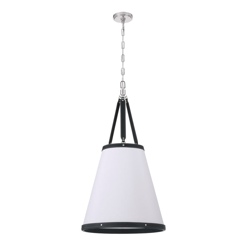 Callahan 4 Light 18" Pendant in Polished Nickel