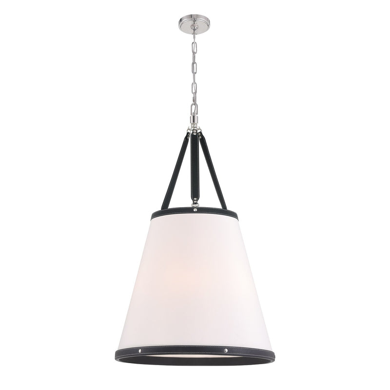 Callahan 6 Light 21" Pendant in Polished Nickel