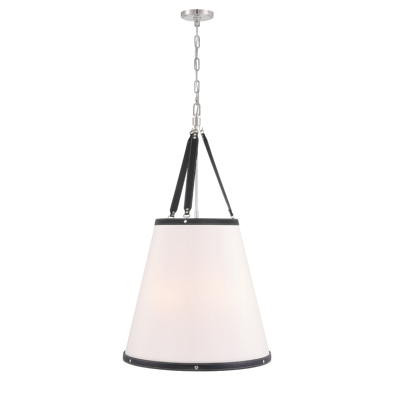 Callahan 6 Light 21" Pendant in Polished Nickel