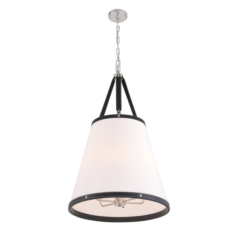 Callahan 6 Light 21" Pendant in Polished Nickel