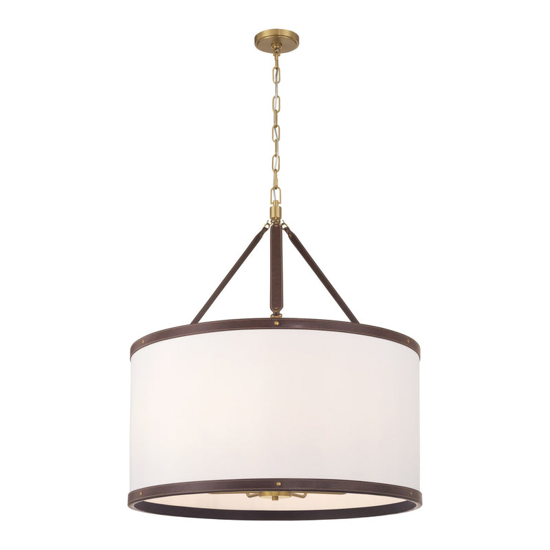 Callahan 8 Light 28" Pendant in Luxe Gold