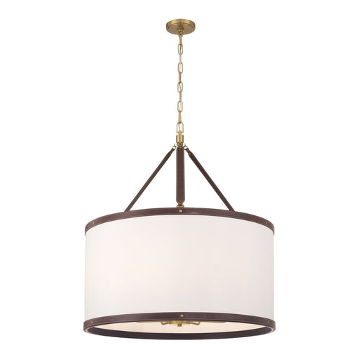 Callahan 8 Light 28" Pendant in Luxe Gold