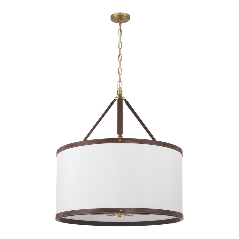 Callahan 8 Light 28" Pendant in Luxe Gold