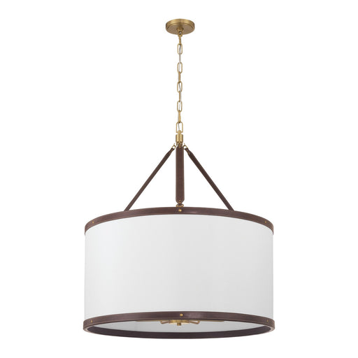 Callahan 8 Light 28" Pendant in Luxe Gold