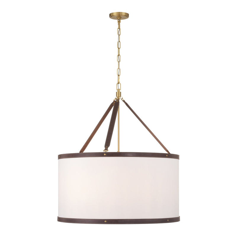 Callahan 8 Light 28" Pendant in Luxe Gold