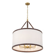 Callahan 8 Light 28" Pendant in Luxe Gold
