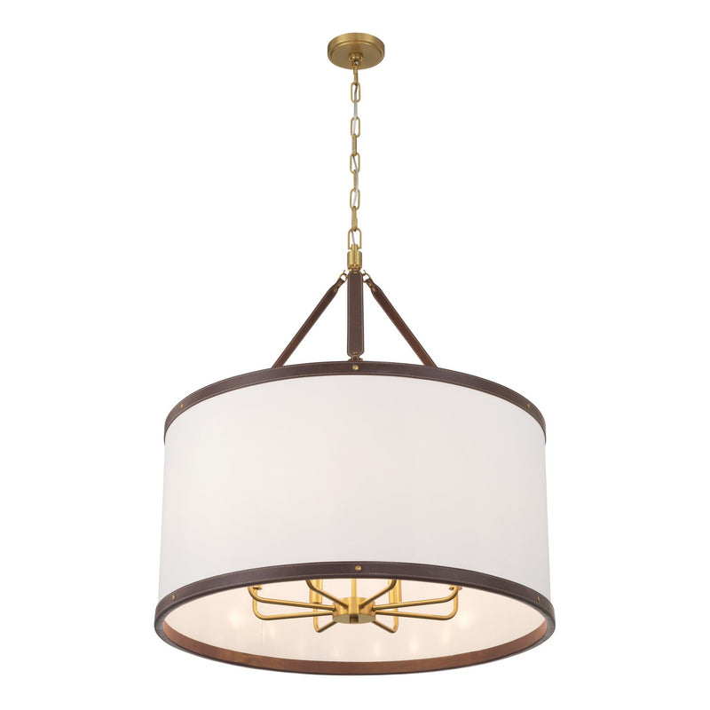 Callahan 8 Light 28" Pendant in Luxe Gold