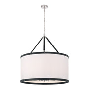 Callahan 8 Light 28" Pendant in Polished Nickel