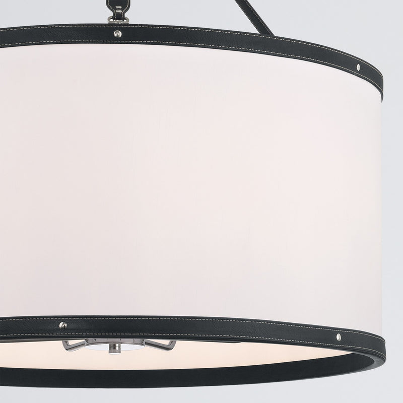 Callahan 8 Light 28" Pendant in Polished Nickel