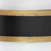 Capsule 1 Light 6" Outdoor Sconce in Matte Black + Textured Gold