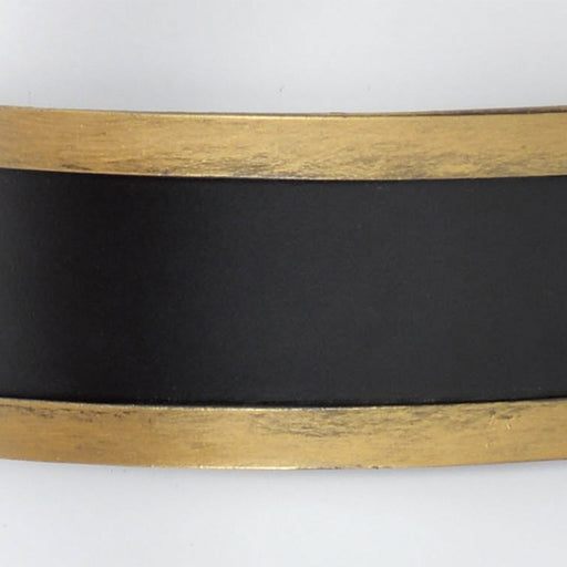 Capsule 1 Light 6" Outdoor Sconce in Matte Black + Textured Gold