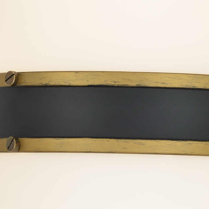 Capsule 2 Light 8" Outdoor Sconce in Matte Black + Textured Gold