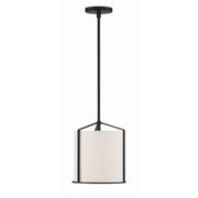 Carlyn 1 Light 10" Pendant in Black